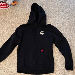 Troll Co Black Hoodie with Logo